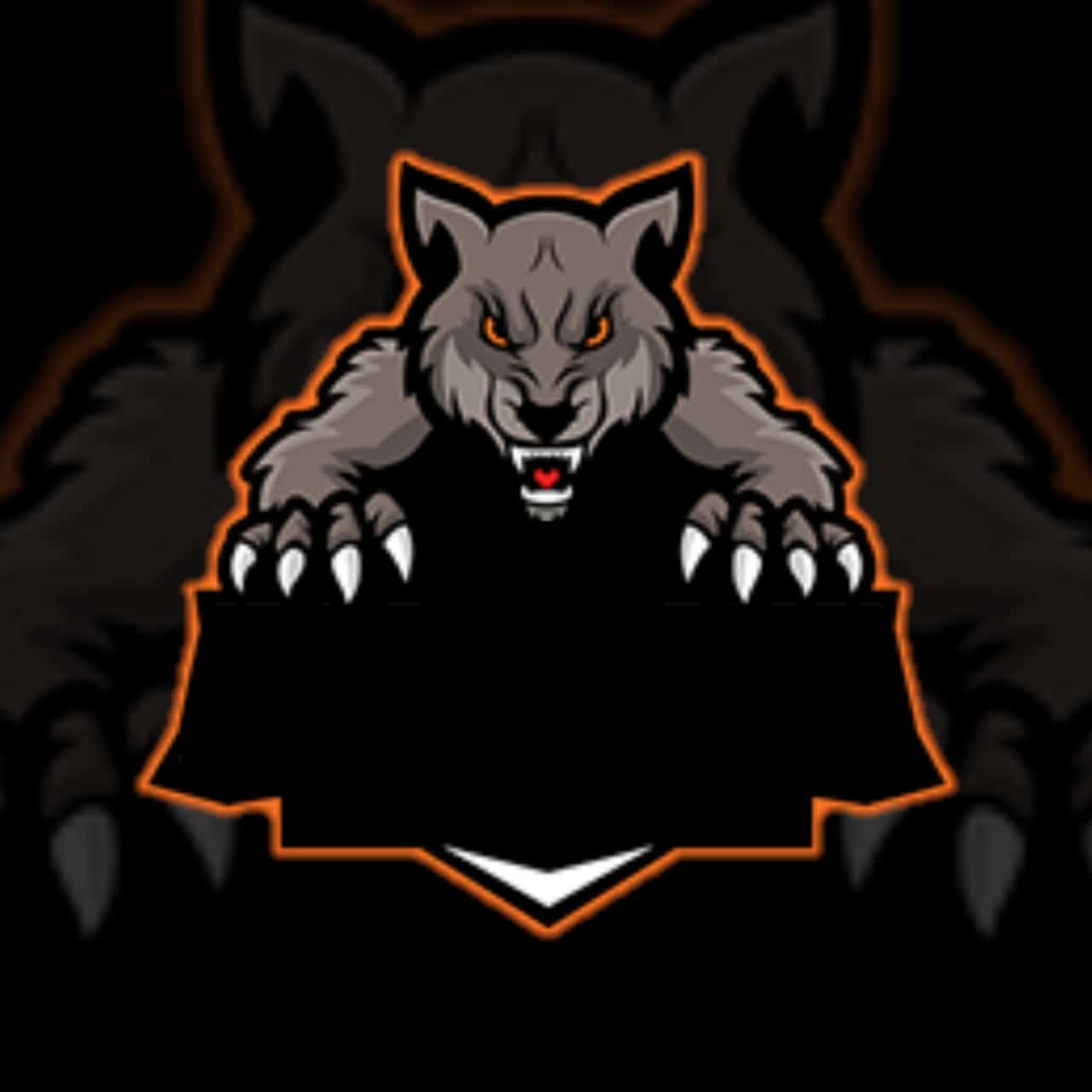 mentahan logo esport serigala
