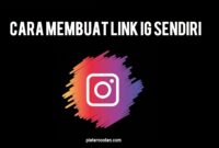 cara membuat link instagram sendiri